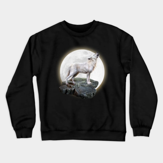 WOLF Crewneck Sweatshirt by sherifarts